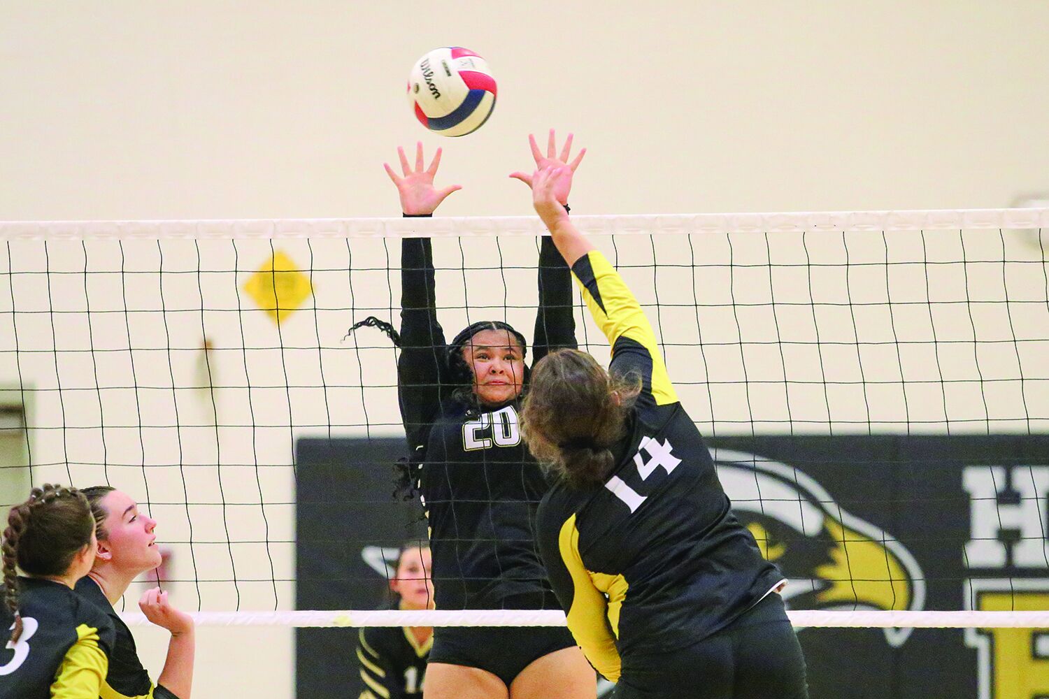 Eagles ace first road test in volleyball